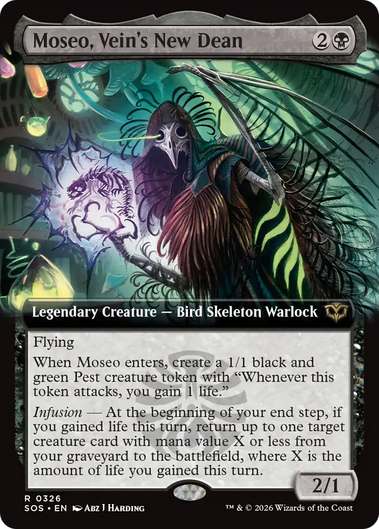 Moseo, Vein's New Dean (Extended Art) [Secrets of Strixhaven] | Tabernacle Games