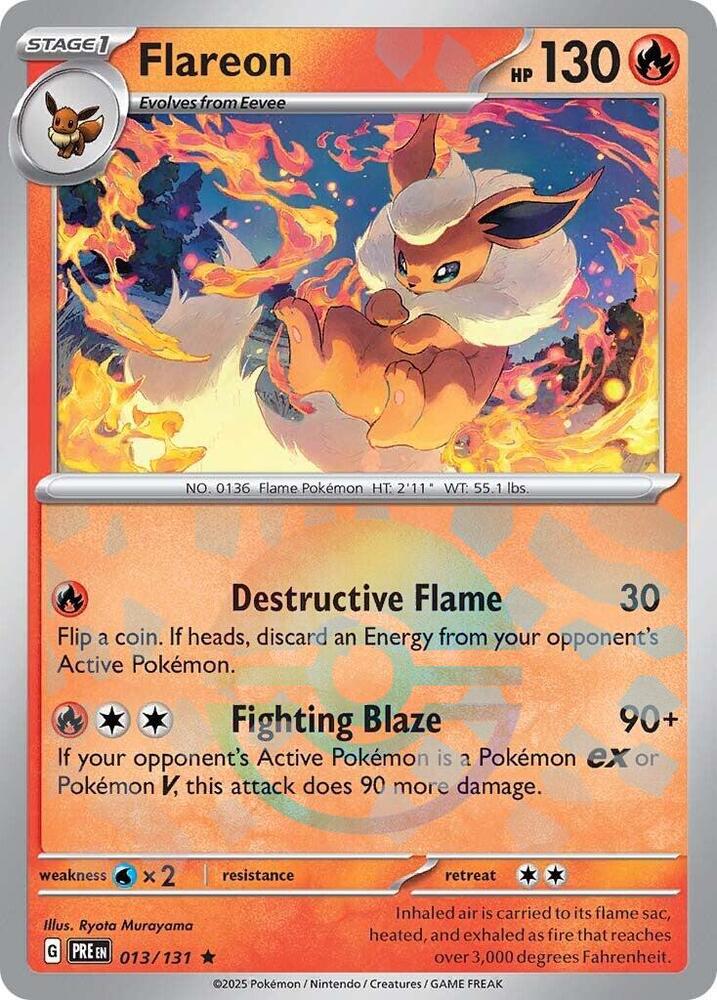 Flareon (013/131) (Poke Ball Pattern) [Scarlet & Violet: Prismatic Evolutions] | Tabernacle Games