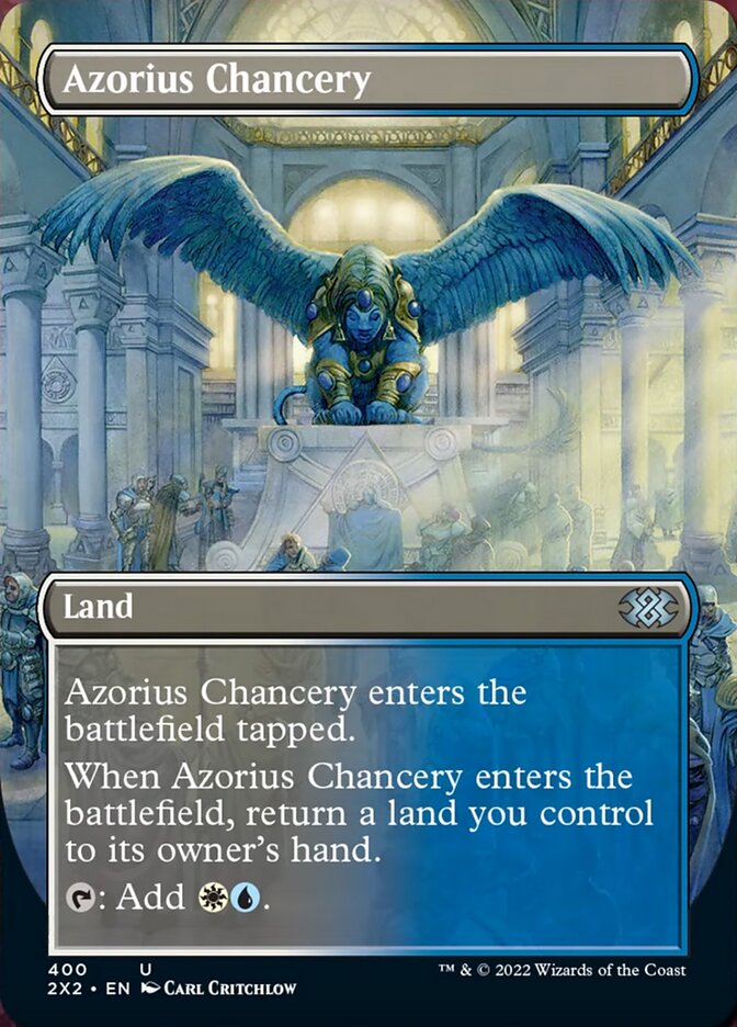 Azorius Chancery (Borderless Alternate Art) [Double Masters 2022] | Tabernacle Games