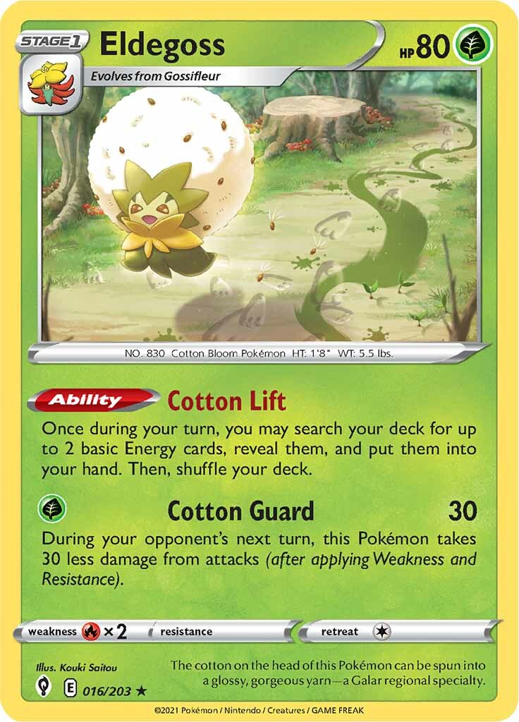 Eldegoss (016/203) (Theme Deck Exclusive) [Sword & Shield: Evolving Skies] | Tabernacle Games