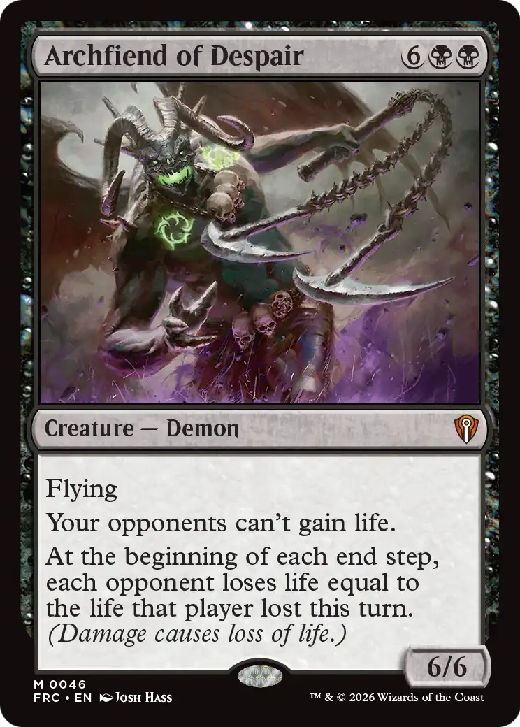 Archfiend of Despair [Reality Fracture Commander] | Tabernacle Games