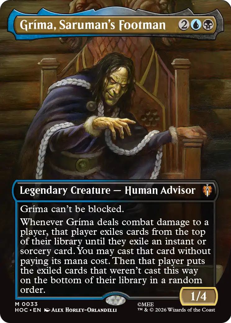 Grima, Saruman's Footman (Borderless) [The Hobbit: Eternal-Legal] | Tabernacle Games