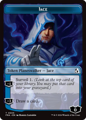 Spirit // Jace Double-Sided Token [Reality Fracture Commander Tokens] | Tabernacle Games