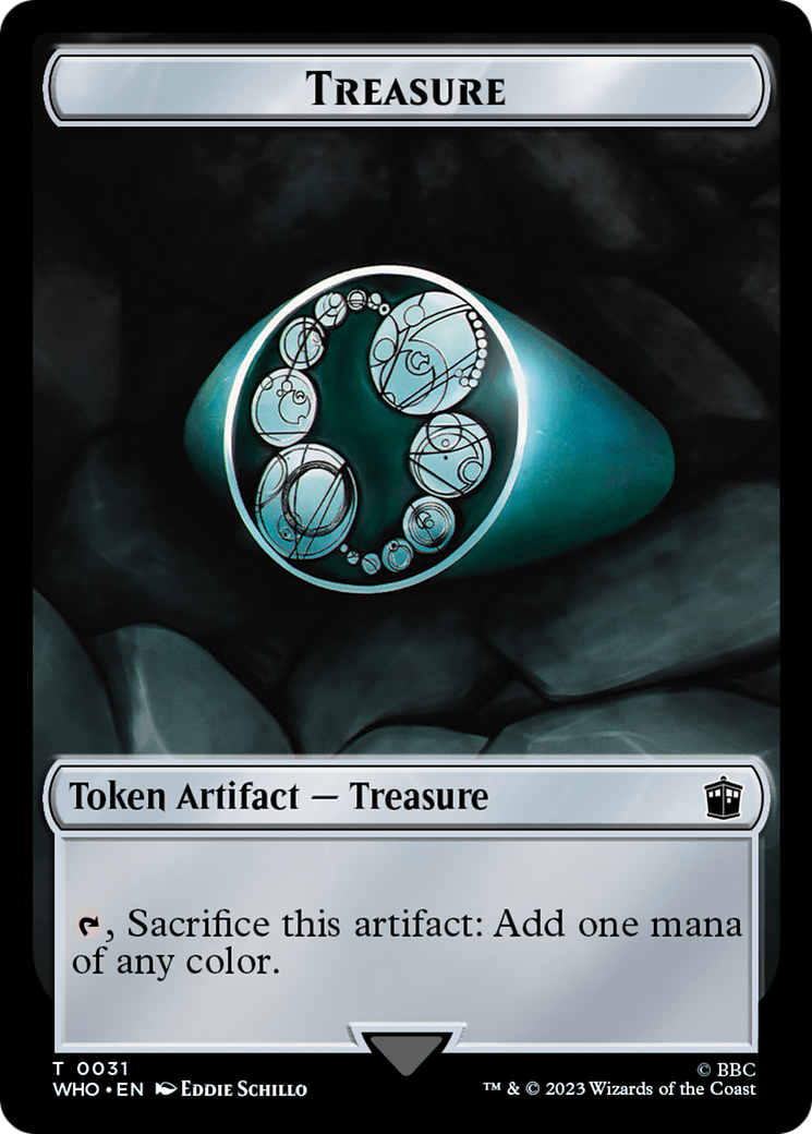 Alien // Treasure (0031) Double-Sided Token [Doctor Who Tokens] | Tabernacle Games