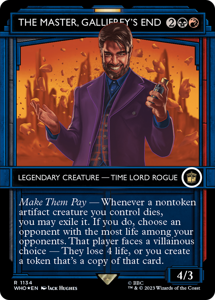 The Master, Gallifrey's End (Showcase) (Surge Foil) [Doctor Who] | Tabernacle Games