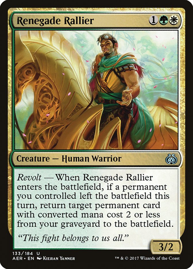 Renegade Rallier [Aether Revolt] | Tabernacle Games