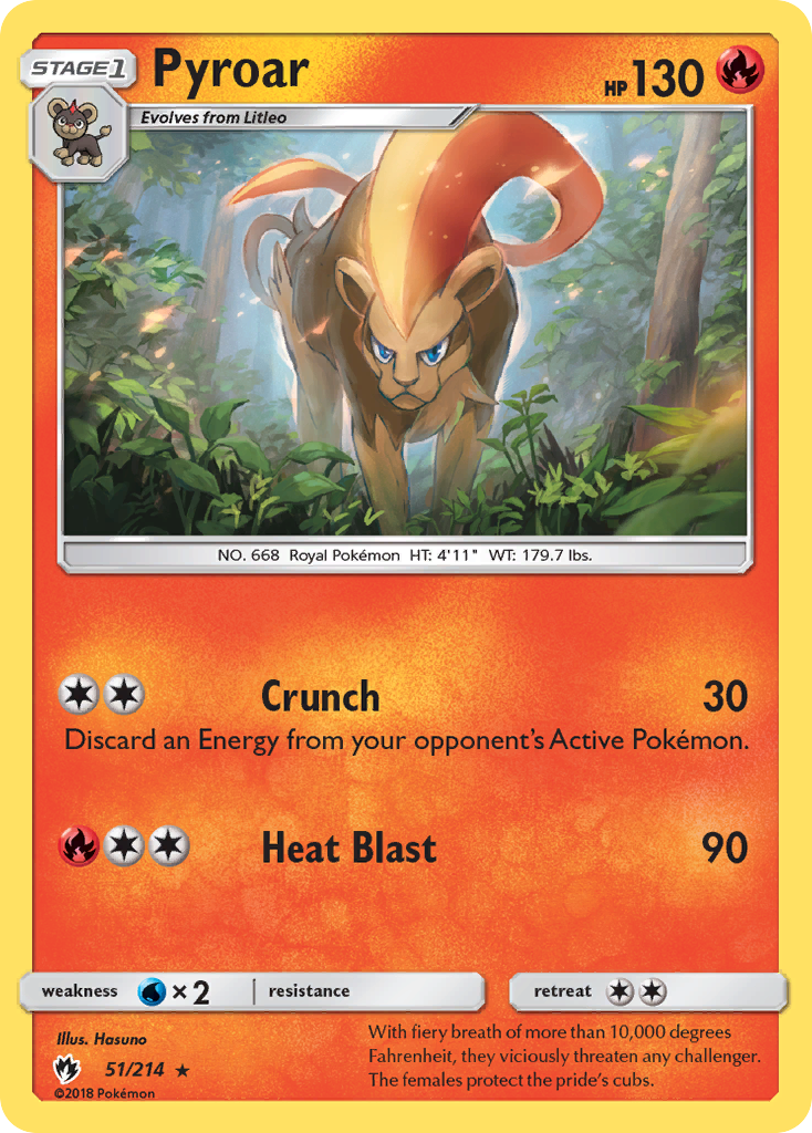 Pyroar (51/214) [Sun & Moon: Lost Thunder] | Tabernacle Games