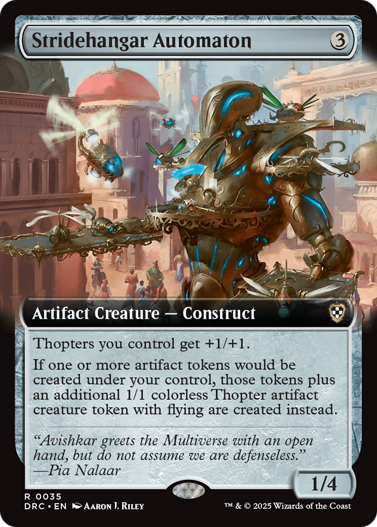 Stridehangar Automaton (Extended Art) [Aetherdrift Commander] | Tabernacle Games