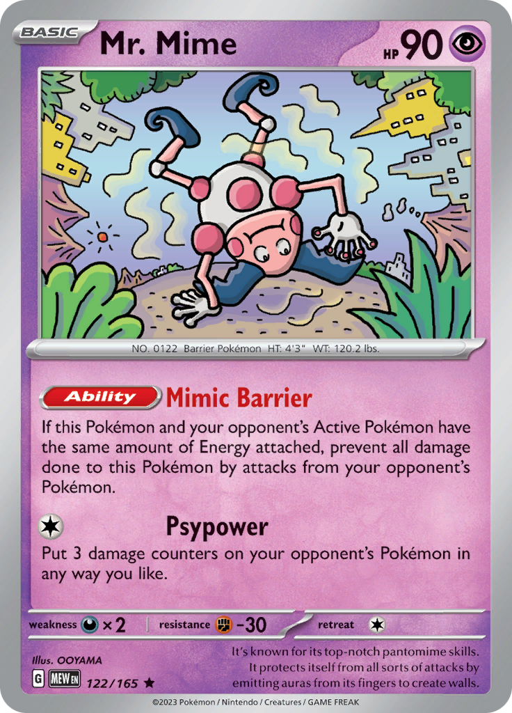 Mr. Mime (122/165) [Scarlet & Violet 151] | Tabernacle Games