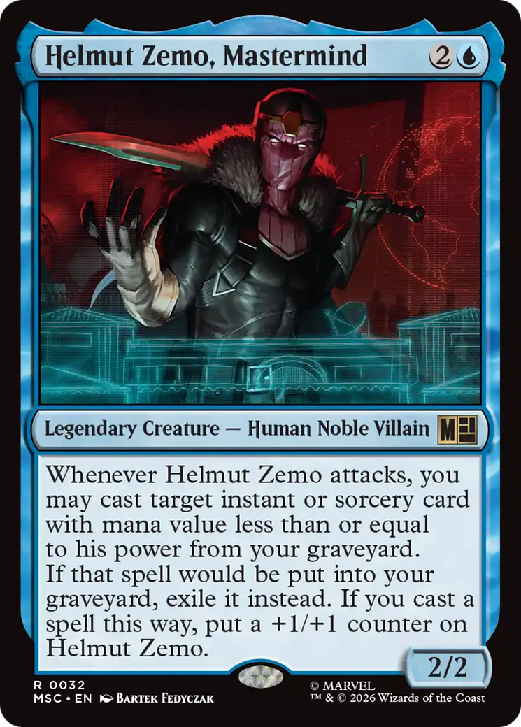 Helmut Zemo, Mastermind (Surge Foil) [Marvel Super Heroes Commander] | Tabernacle Games