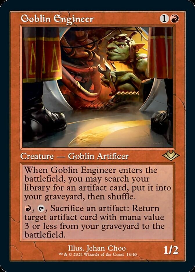 Goblin Engineer (Retro Foil Etched) [Modern Horizons 2] | Tabernacle Games