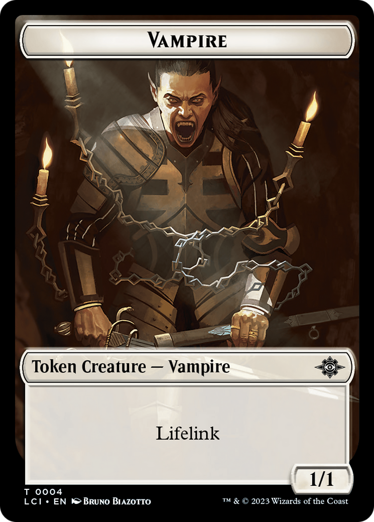 Vampire // Spirit Double-Sided Token [The Lost Caverns of Ixalan Tokens] | Tabernacle Games
