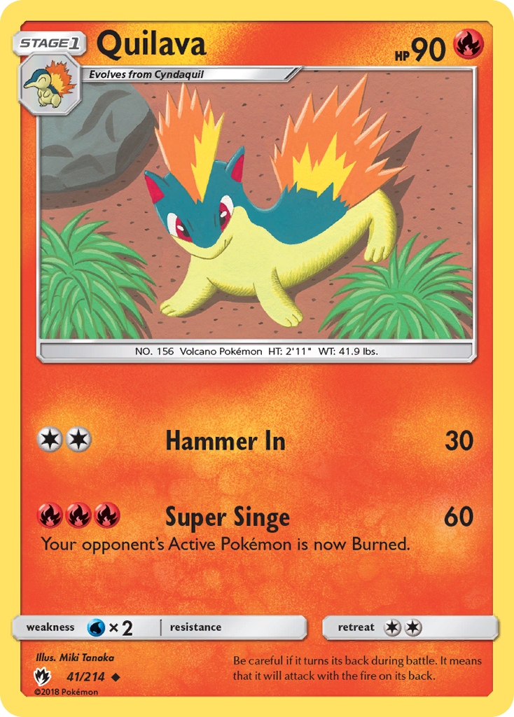 Quilava (41/214) [Sun & Moon: Lost Thunder] | Tabernacle Games