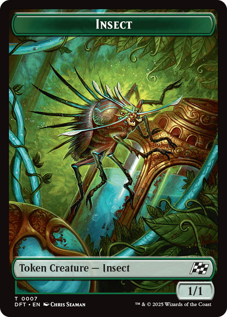 Insect // Elephant Double-Sided Token [Aetherdrift Tokens] | Tabernacle Games