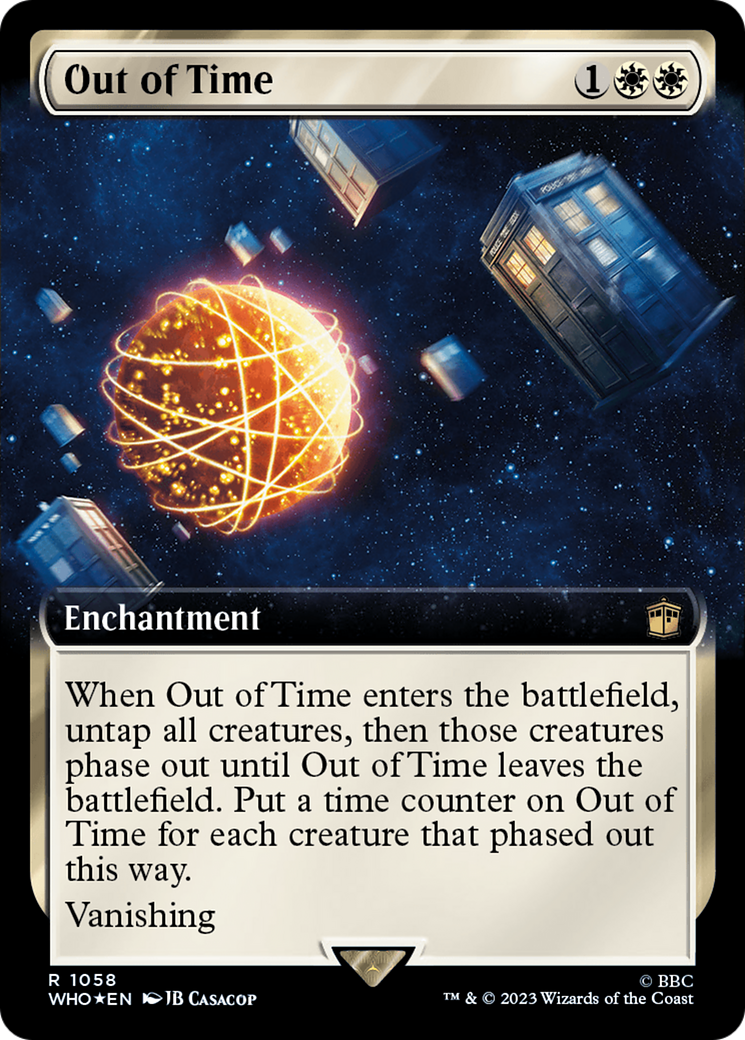 Out of Time (Extended Art) (Surge Foil) [Doctor Who] | Tabernacle Games