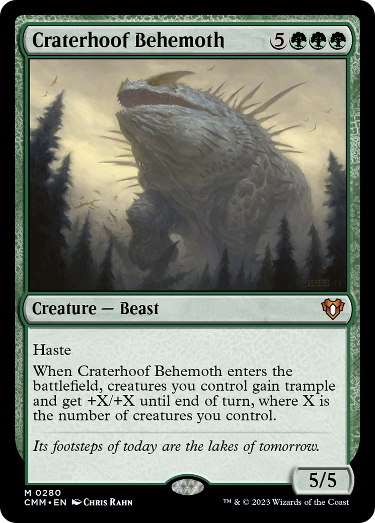 Craterhoof Behemoth [Commander Masters] | Tabernacle Games