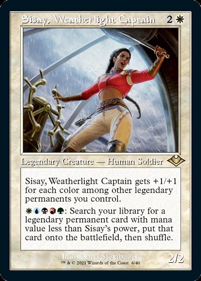 Sisay, Weatherlight Captain (Retro Foil Etched) [Modern Horizons] | Tabernacle Games