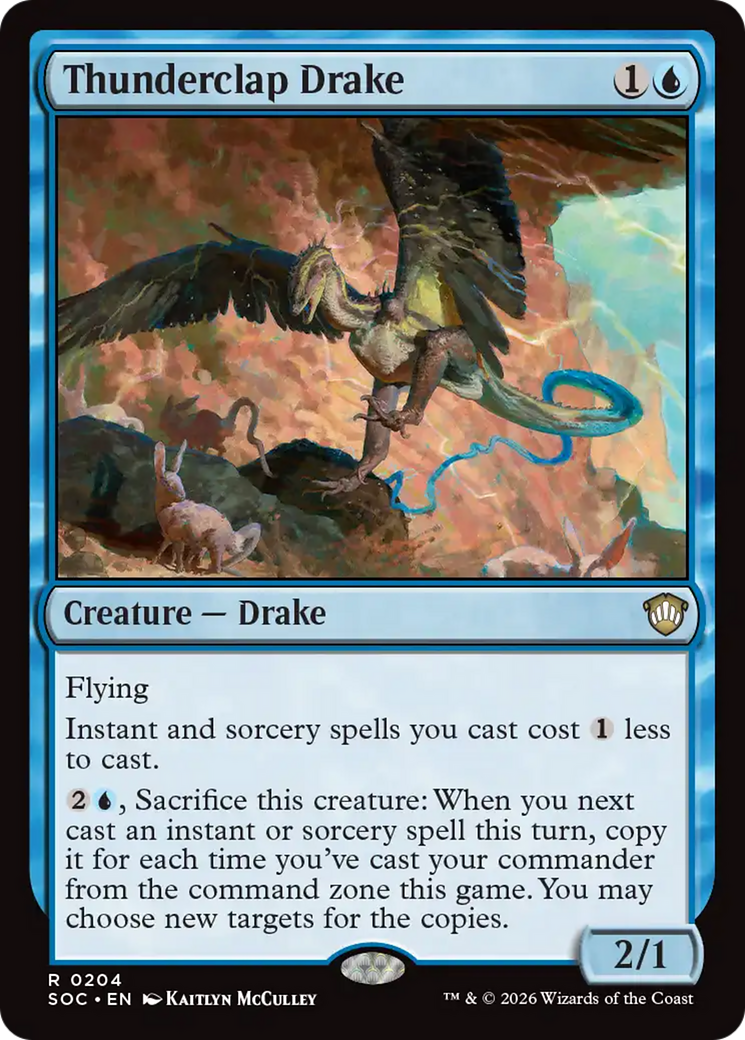 Thunderclap Drake [Secrets of Strixhaven Commander] | Tabernacle Games