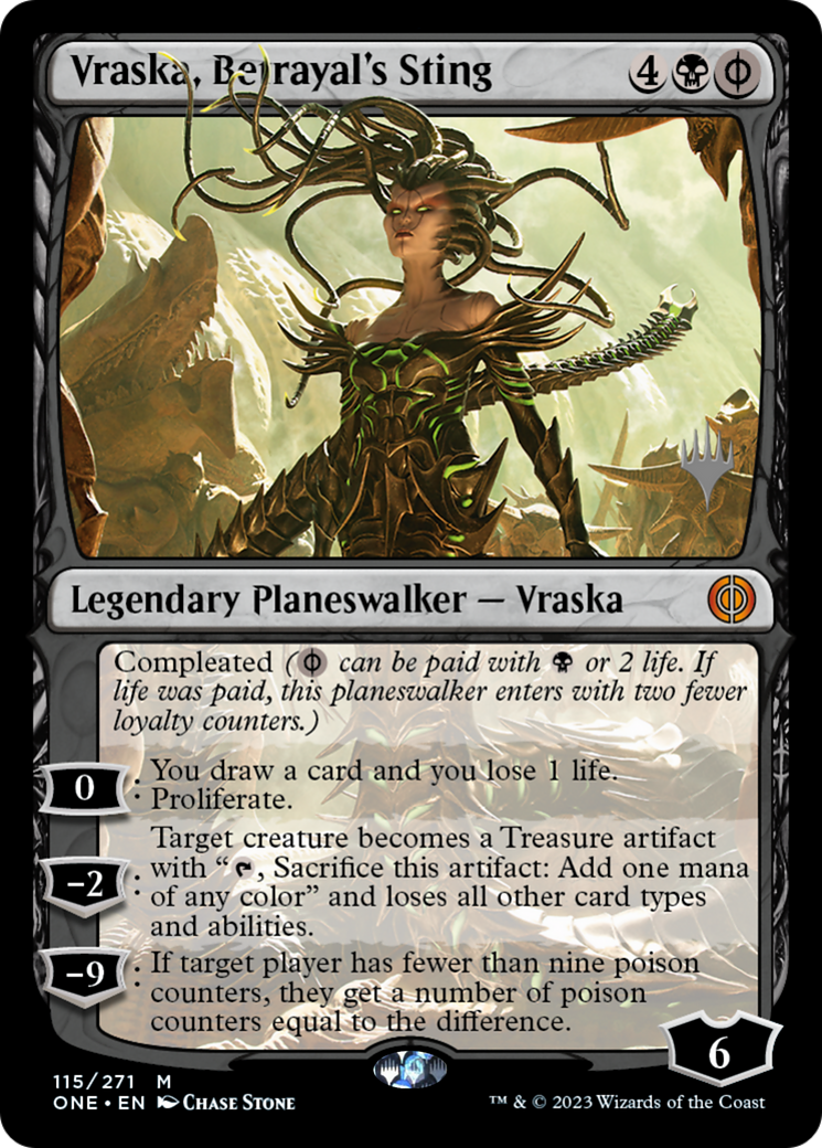 Vraska, Betrayal's Sting (Promo Pack) [Phyrexia: All Will Be One Promos] | Tabernacle Games