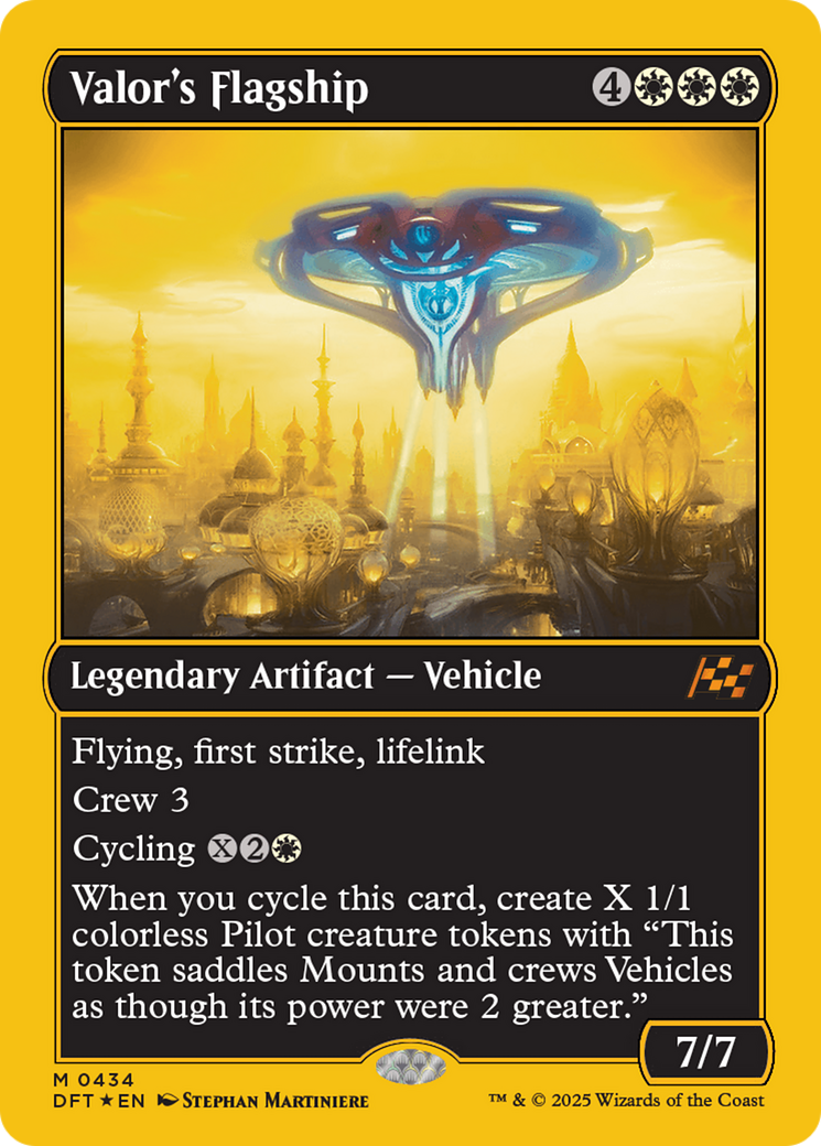 Valor's Flagship (First-Place Foil) [Aetherdrift] | Tabernacle Games