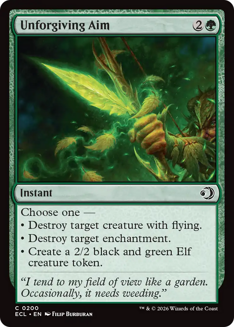 Unforgiving Aim [Lorwyn Eclipsed] | Tabernacle Games