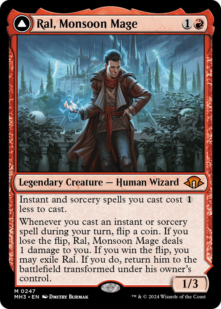 Ral, Monsoon Mage // Ral, Leyline Prodigy [Modern Horizons 3] | Tabernacle Games