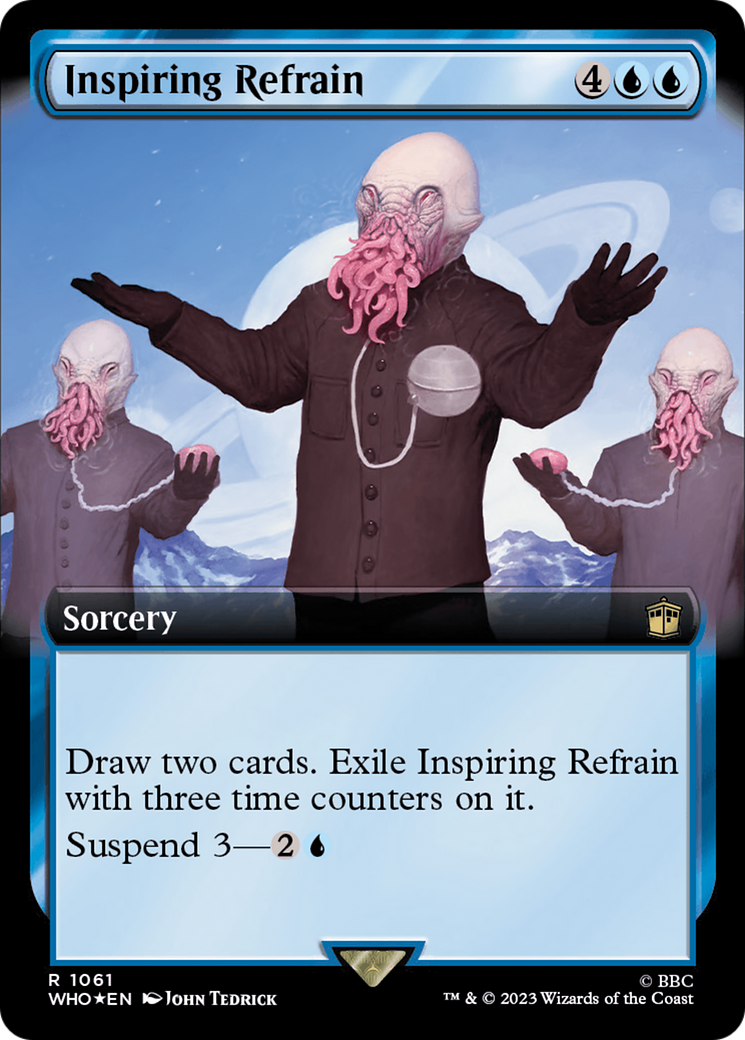 Inspiring Refrain (Extended Art) (Surge Foil) [Doctor Who] | Tabernacle Games