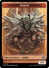 Goblin // Sliver Double-Sided Token [March of the Machine Commander Tokens] | Tabernacle Games