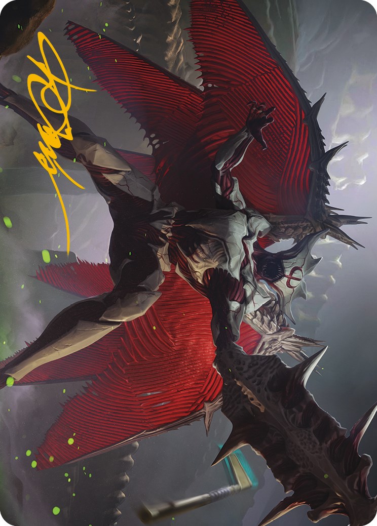 Phyrexian Vindicator Art Card (Gold-Stamped Signature) [Phyrexia: All Will Be One Art Series] | Tabernacle Games