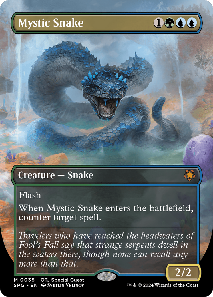 Mystic Snake (Borderless) [Outlaws of Thunder Junction Special Guests] | Tabernacle Games