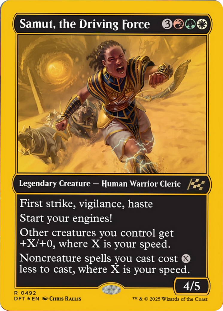 Samut, the Driving Force (First-Place Foil) [Aetherdrift] | Tabernacle Games