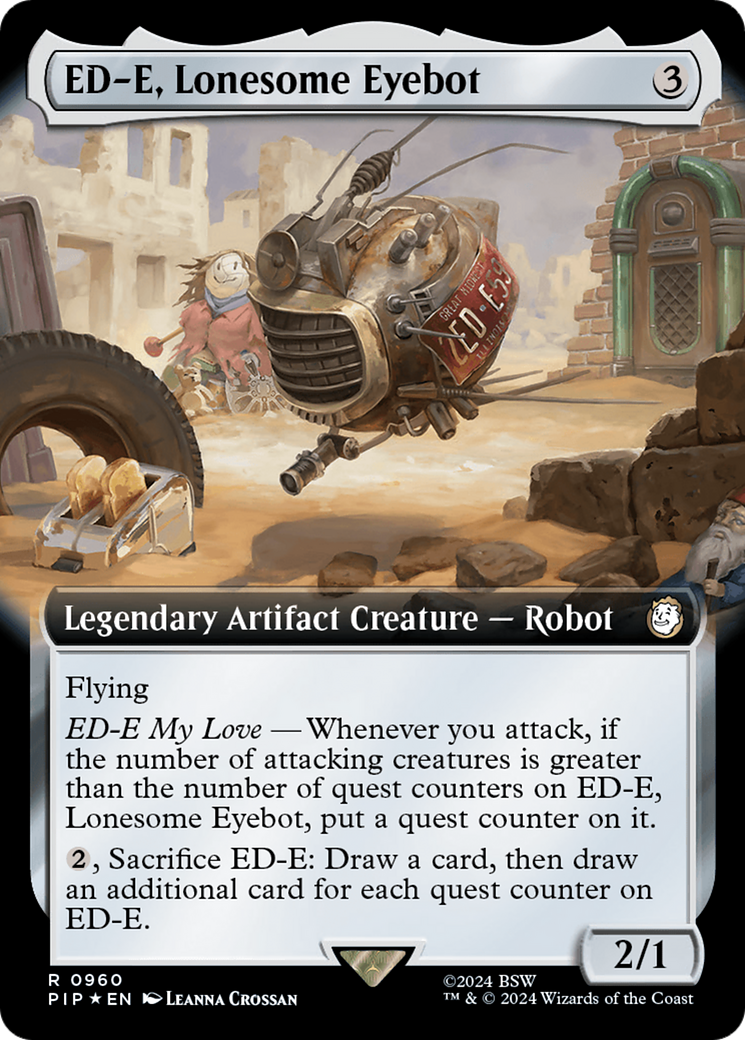 ED-E, Lonesome Eyebot (Extended Art) (Surge Foil) [Fallout] | Tabernacle Games