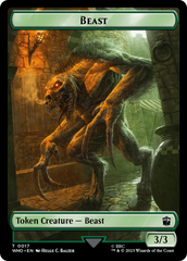 Human Rogue // Beast Double-Sided Token [Doctor Who Tokens] | Tabernacle Games