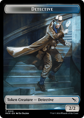Detective // Spirit Double-Sided Token [Murders at Karlov Manor Tokens] | Tabernacle Games