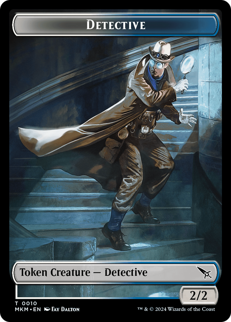 Detective // Spider Double-Sided Token [Murders at Karlov Manor Tokens] | Tabernacle Games