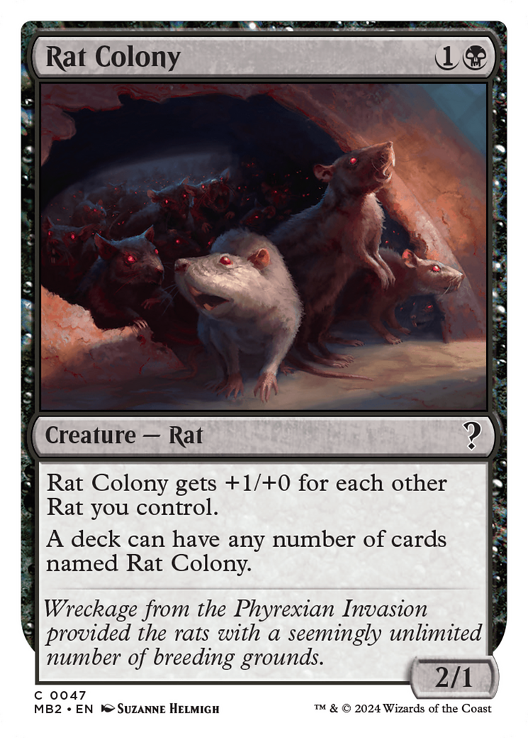 Rat Colony (White Border) [Mystery Booster 2] | Tabernacle Games