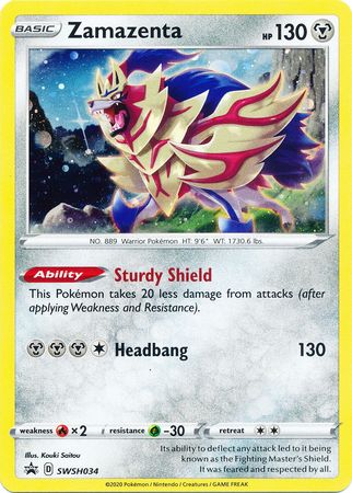 Zamazenta (SWSH034) [Sword & Shield: Black Star Promos] | Tabernacle Games