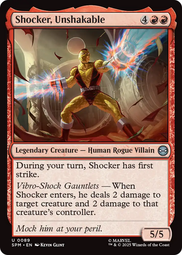 Shocker, Unshakable [Marvel's Spider-Man] | Tabernacle Games