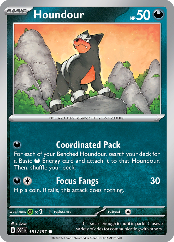 Houndour (131/197) [Scarlet & Violet: Obsidian Flames] | Tabernacle Games