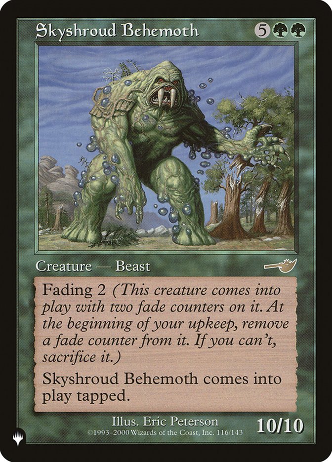Skyshroud Behemoth [The List] | Tabernacle Games