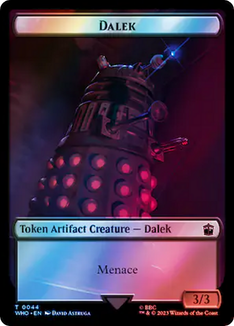 Dalek // Mark of the Rani Double-Sided Token (Surge Foil) [Doctor Who Tokens] | Tabernacle Games