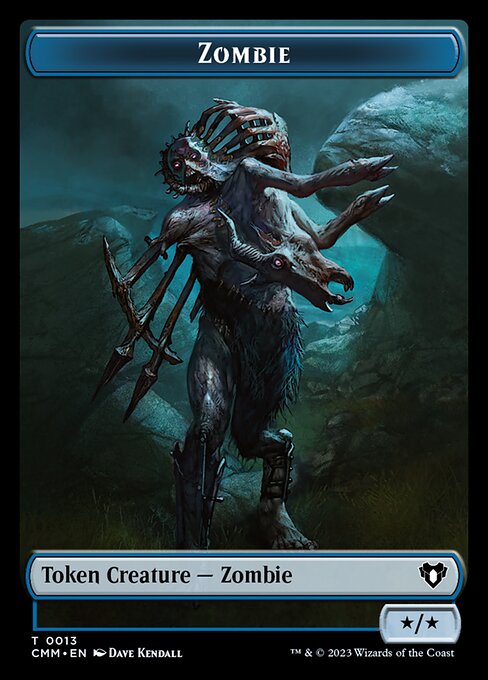 Eldrazi Spawn // Zombie (0013) Double-Sided Token [Commander Masters Tokens] | Tabernacle Games
