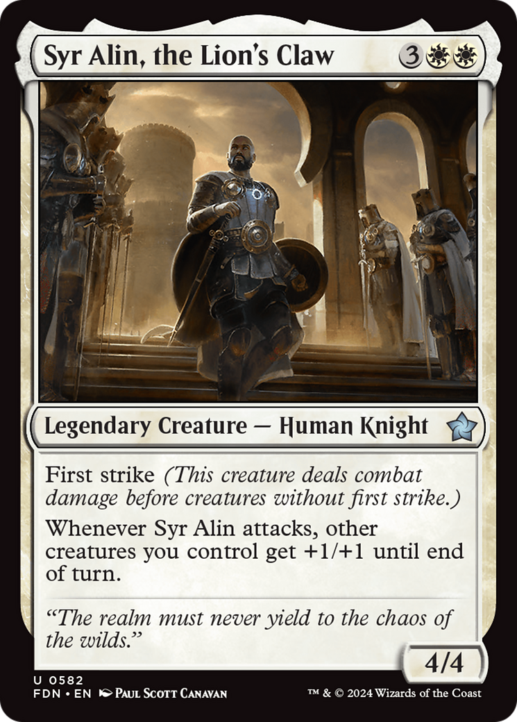 Syr Alin, the Lion's Claw [Foundations] | Tabernacle Games