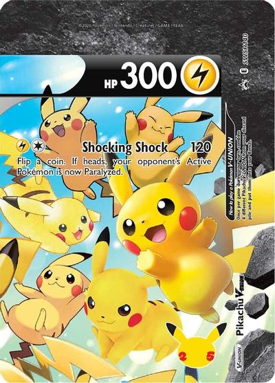 Pikachu V-UNION (SWSH140) (Celebrations) [Sword & Shield: Black Star Promos] | Tabernacle Games