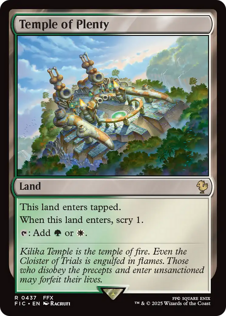 Temple of Plenty [FINAL FANTASY Commander] | Tabernacle Games