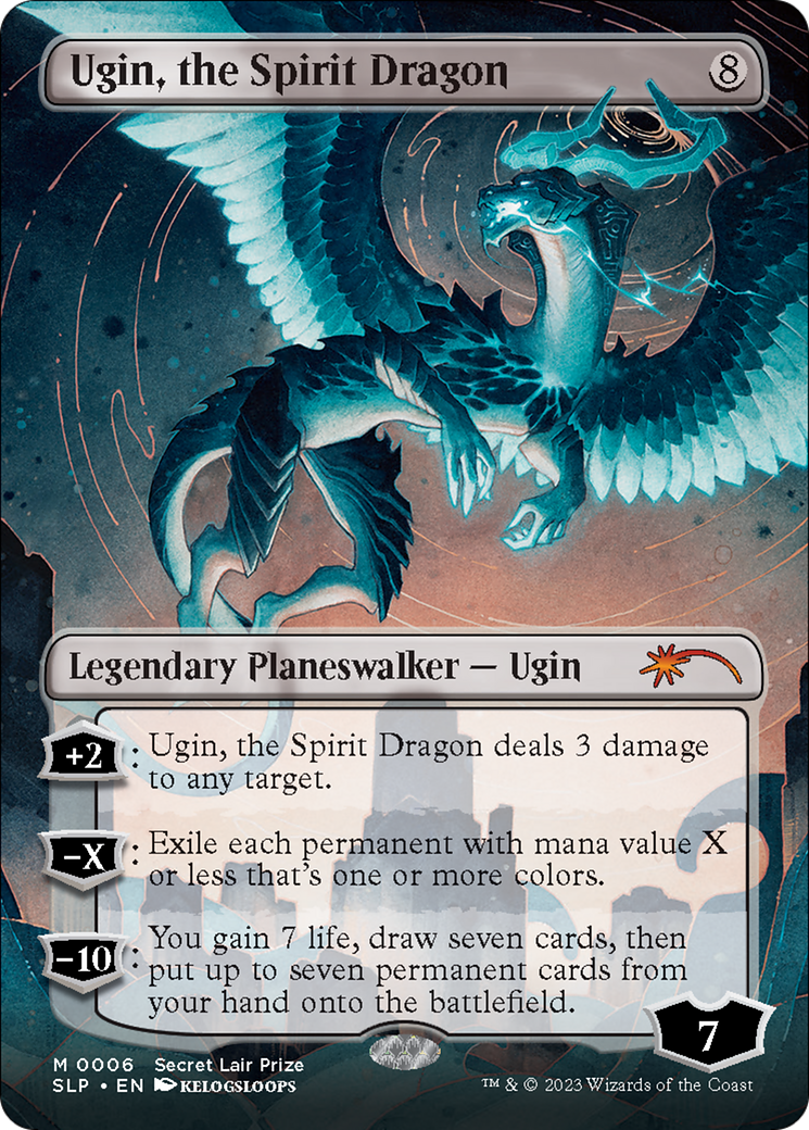 Ugin, the Spirit Dragon (Borderless) [Secret Lair Showdown] | Tabernacle Games