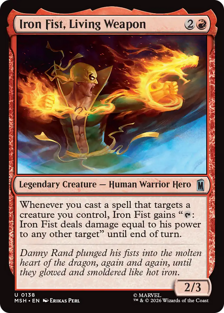 Iron Fist, Living Weapon [Marvel Super Heroes] | Tabernacle Games