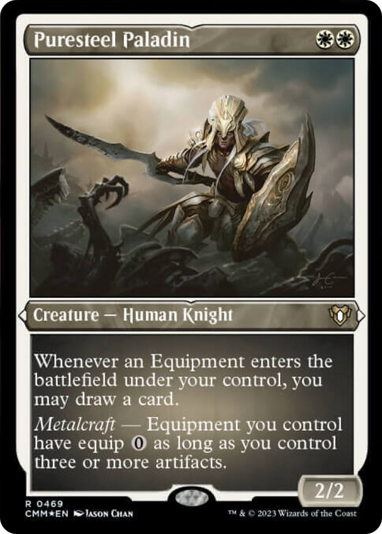 Puresteel Paladin (Foil Etched) [Commander Masters] | Tabernacle Games