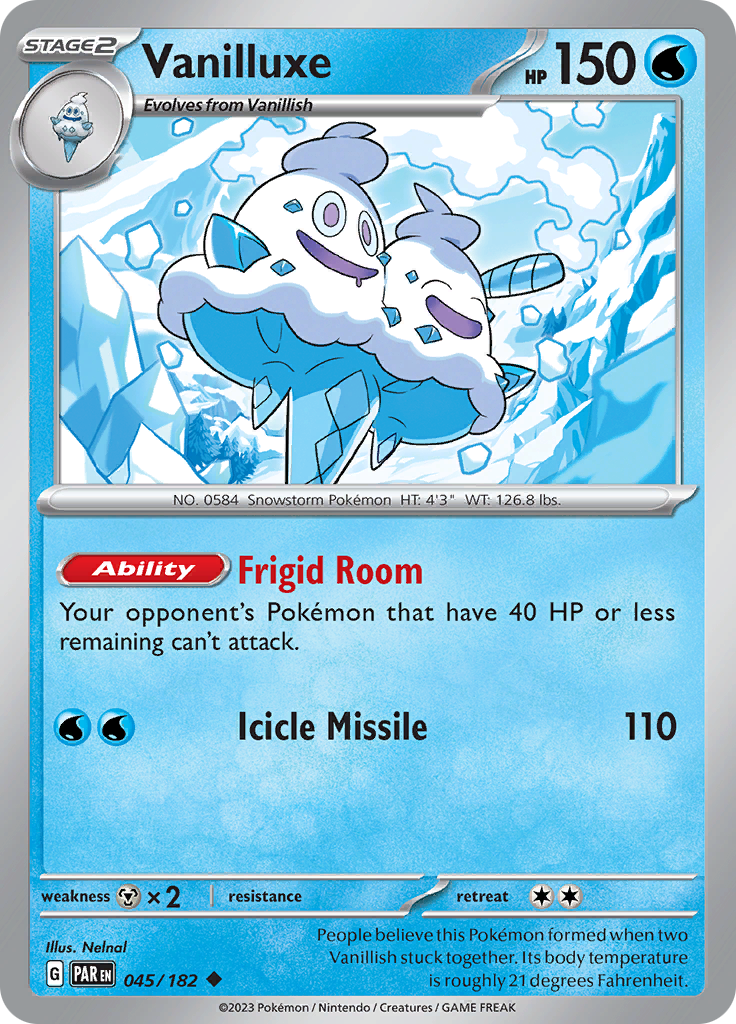 Vanilluxe (045/182) [Scarlet & Violet: Paradox Rift] | Tabernacle Games