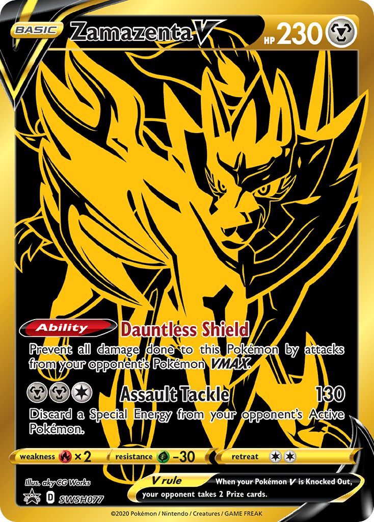 Zamazenta V (SWSH077) [Sword & Shield: Black Star Promos] | Tabernacle Games